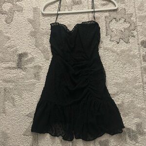 Black mini dress